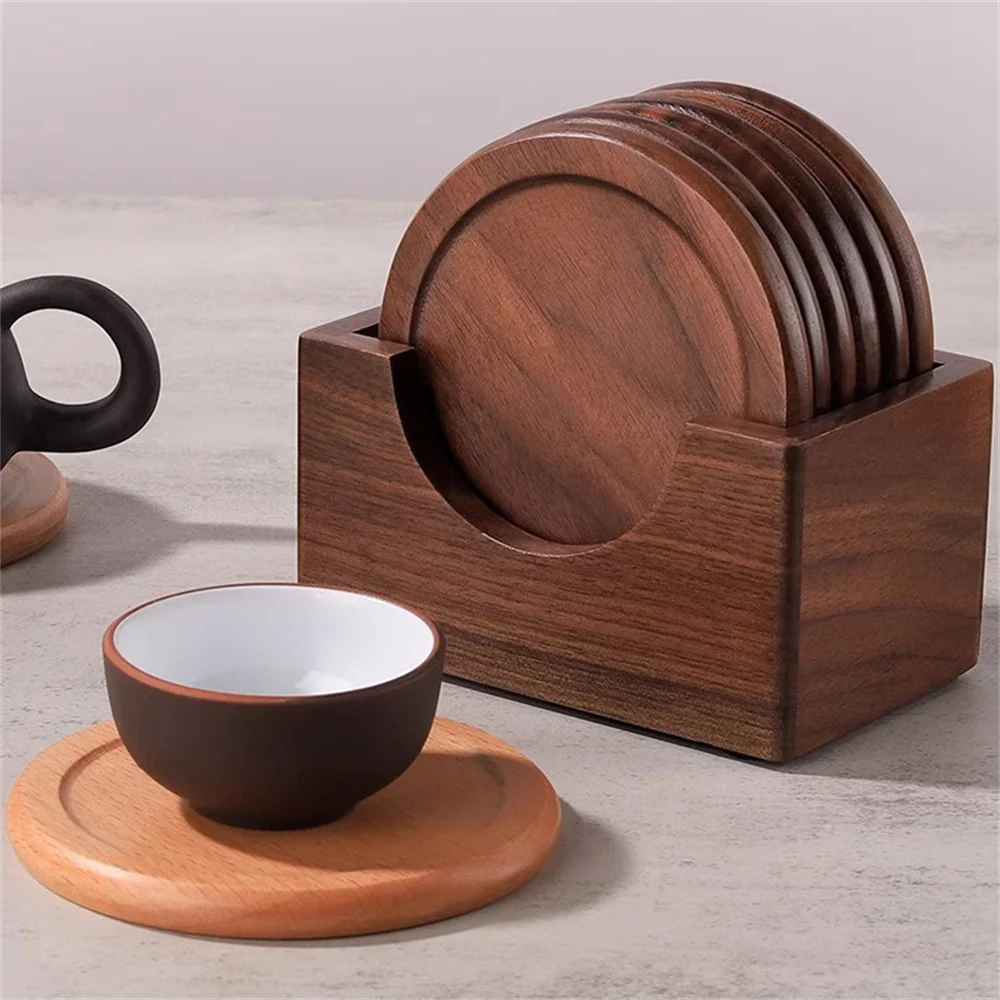 Walnut Wood Table Placemats