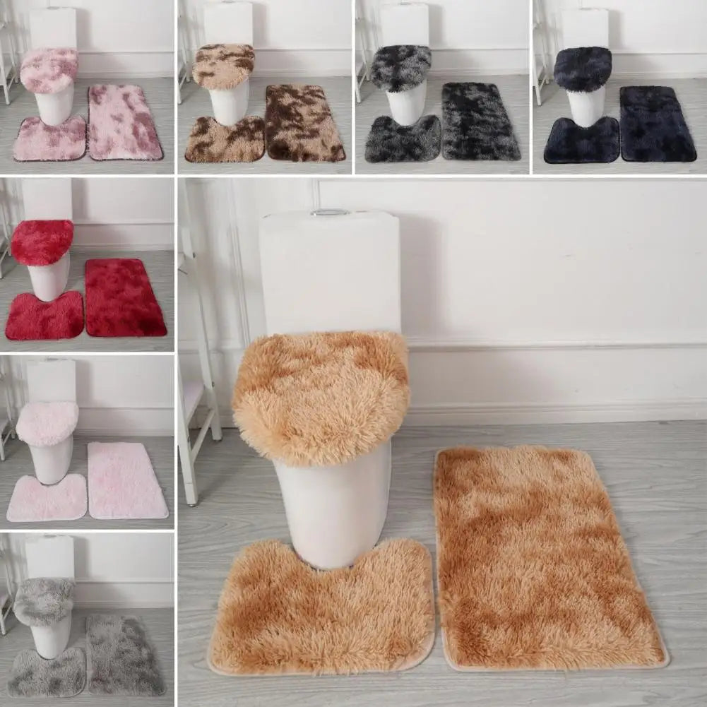 3-Piece Non Slip Bathroom Rug Set