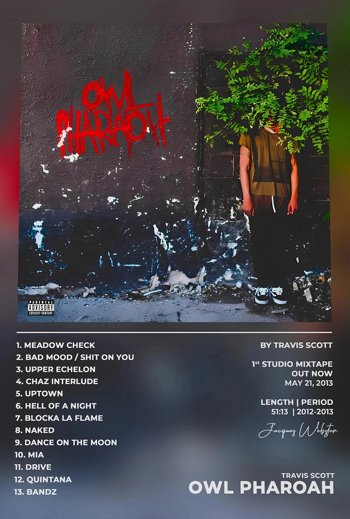 Travis Scott Music Album Poster