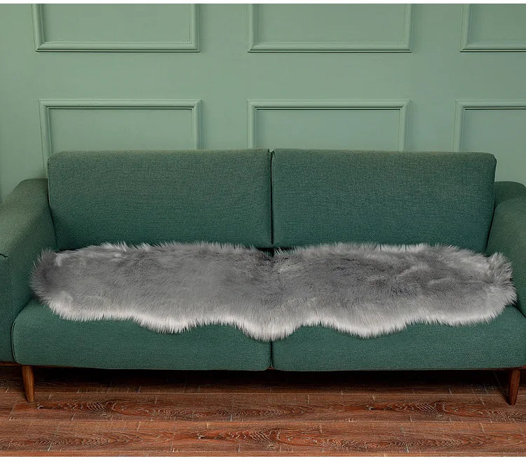 Soft Irregular Wooly Rug