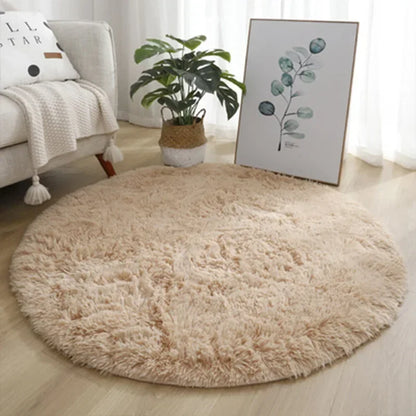Super Soft Plush Round Fluffy Rug