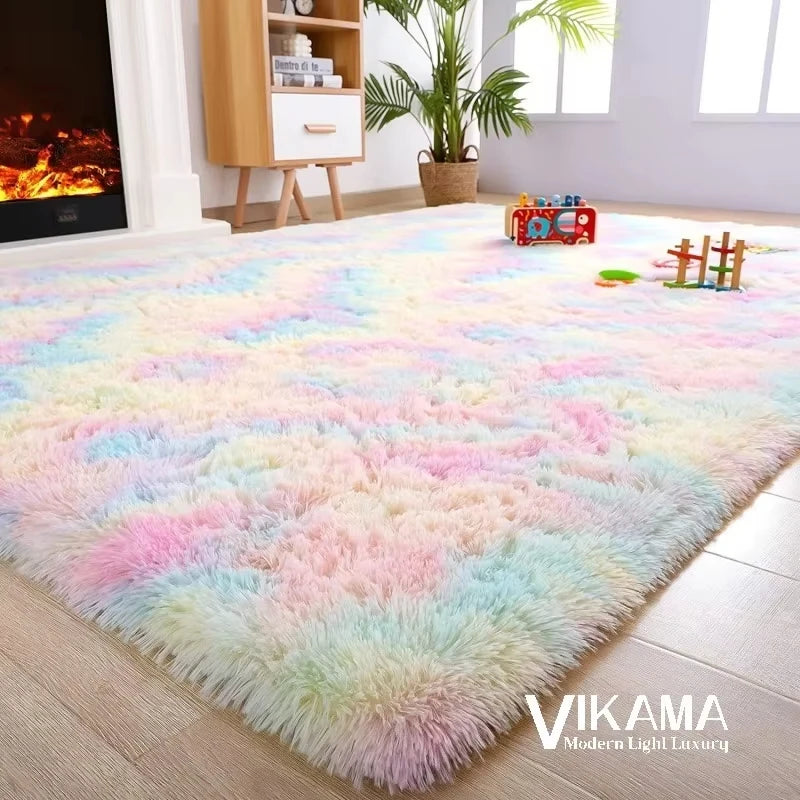 Luxurious Bedroom Wooly Carpet Rug