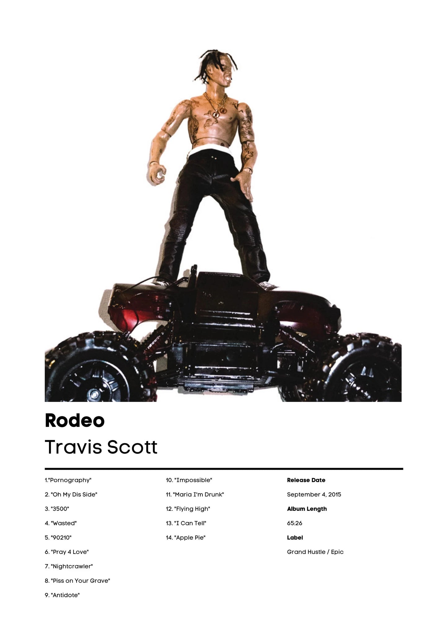 Travis Scott Music Album Poster