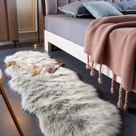 Soft Irregular Wooly Rug