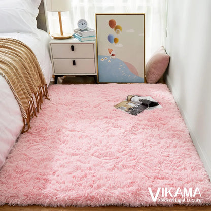 Luxurious Bedroom Wooly Carpet Rug