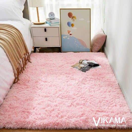 Luxurious Bedroom Wooly Carpet Rug