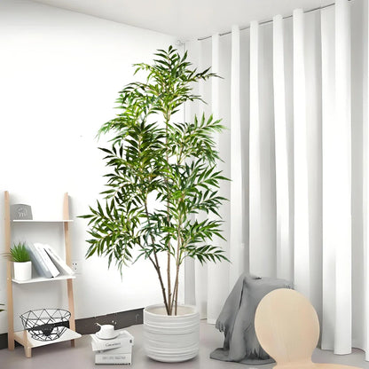Large Artificial Nandina Plants Plastic Palm Tree