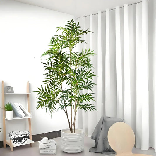 Large Artificial Nandina Plants Plastic Palm Tree