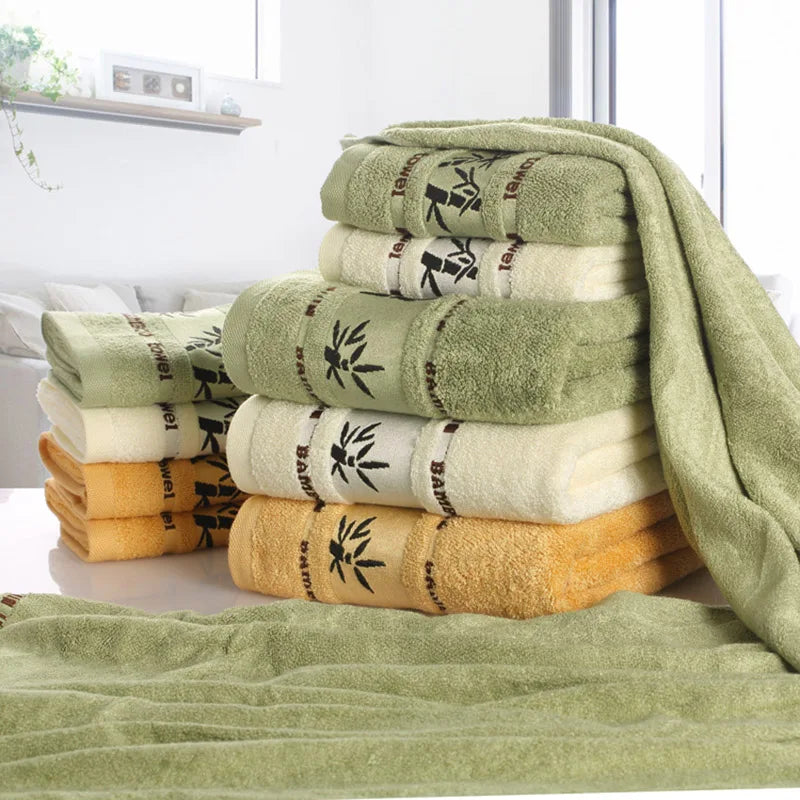 Bamboo Fiber Towels Set
