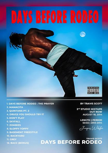 Travis Scott Music Album Poster