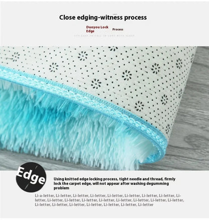 Luxurious Bedroom Wooly Carpet Rug