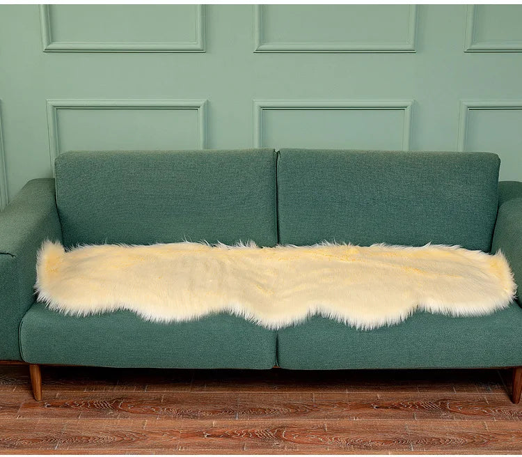 Soft Irregular Wooly Rug