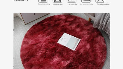 Super Soft Plush Round Fluffy Rug