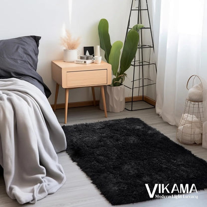 Luxurious Bedroom Wooly Carpet Rug