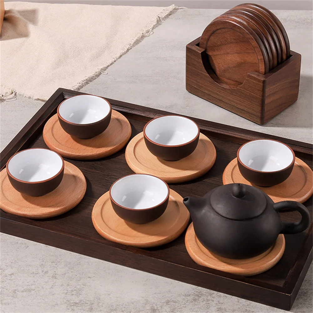 Walnut Wood Table Placemats