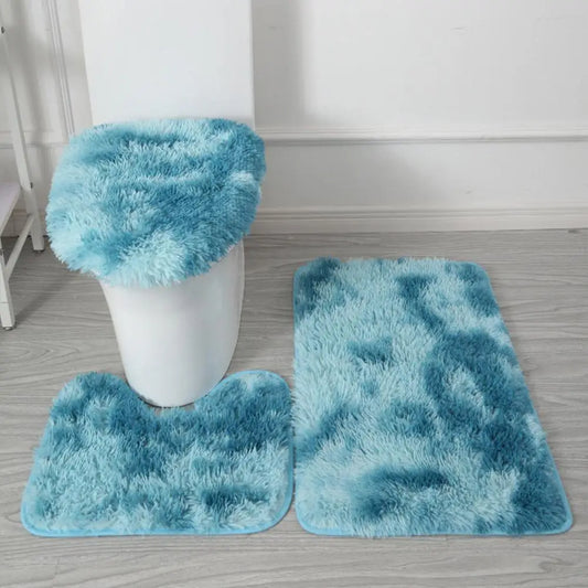 3-Piece Non Slip Bathroom Rug Set
