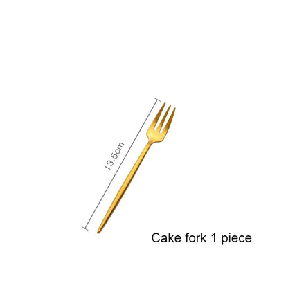 Stainless Steel Luxury Gold Cutlery Dinnerware Set