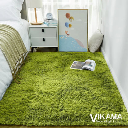 Luxurious Bedroom Wooly Carpet Rug