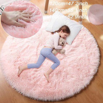 Super Soft Plush Round Fluffy Rug
