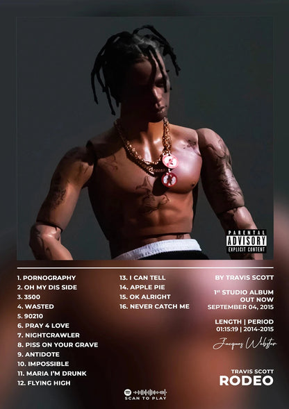 Travis Scott Music Album Poster