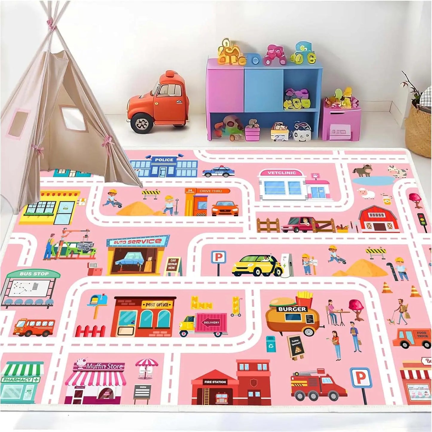 Children's Car Play Mat