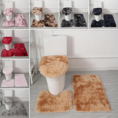 3-Piece Non Slip Bathroom Rug Set