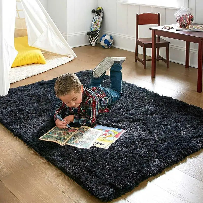 Plush Carpet Living Room Sofa Rug