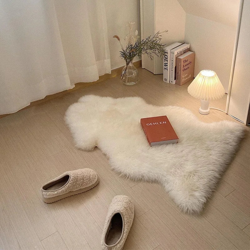 Soft Irregular Wooly Rug
