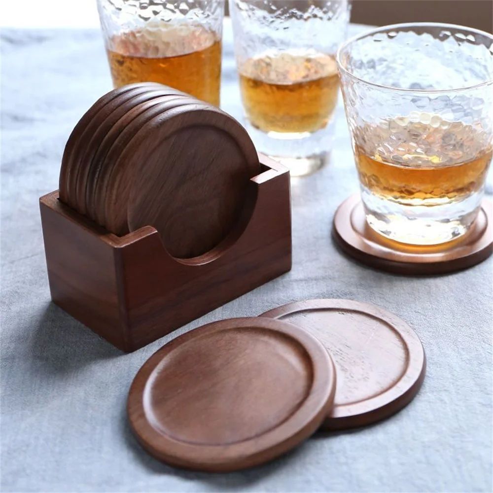 Walnut Wood Table Placemats