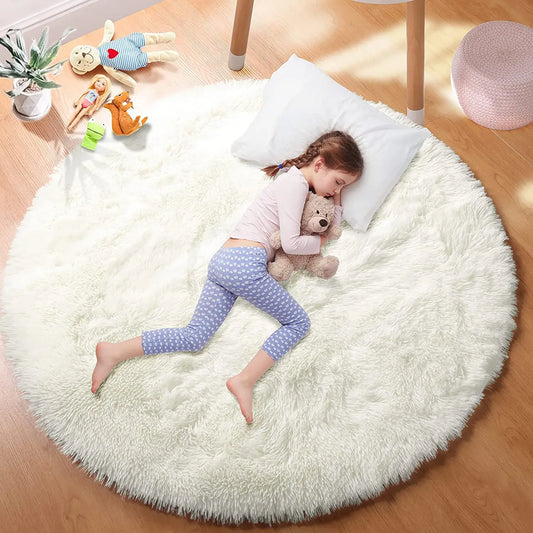 Super Soft Plush Round Fluffy Rug