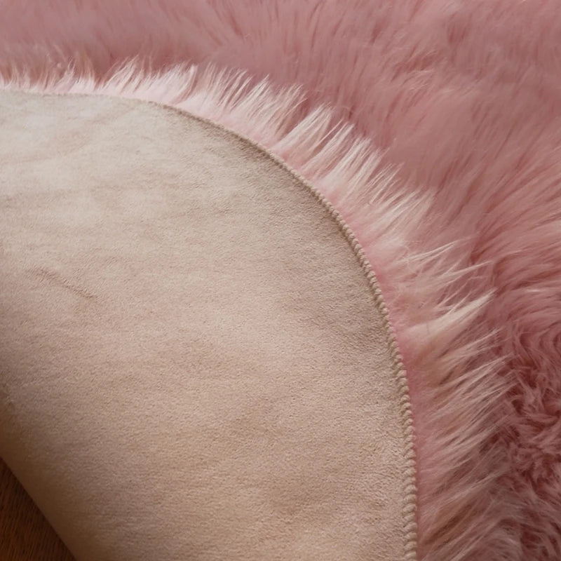 Soft Irregular Wooly Rug