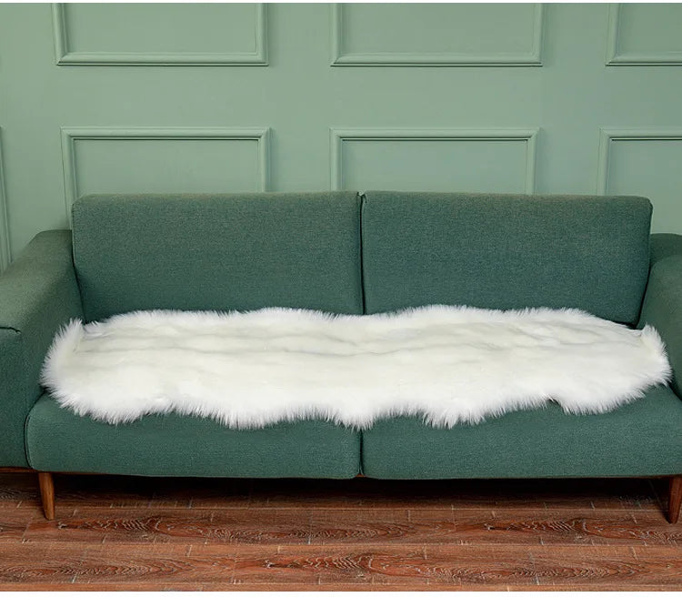 Soft Irregular Wooly Rug