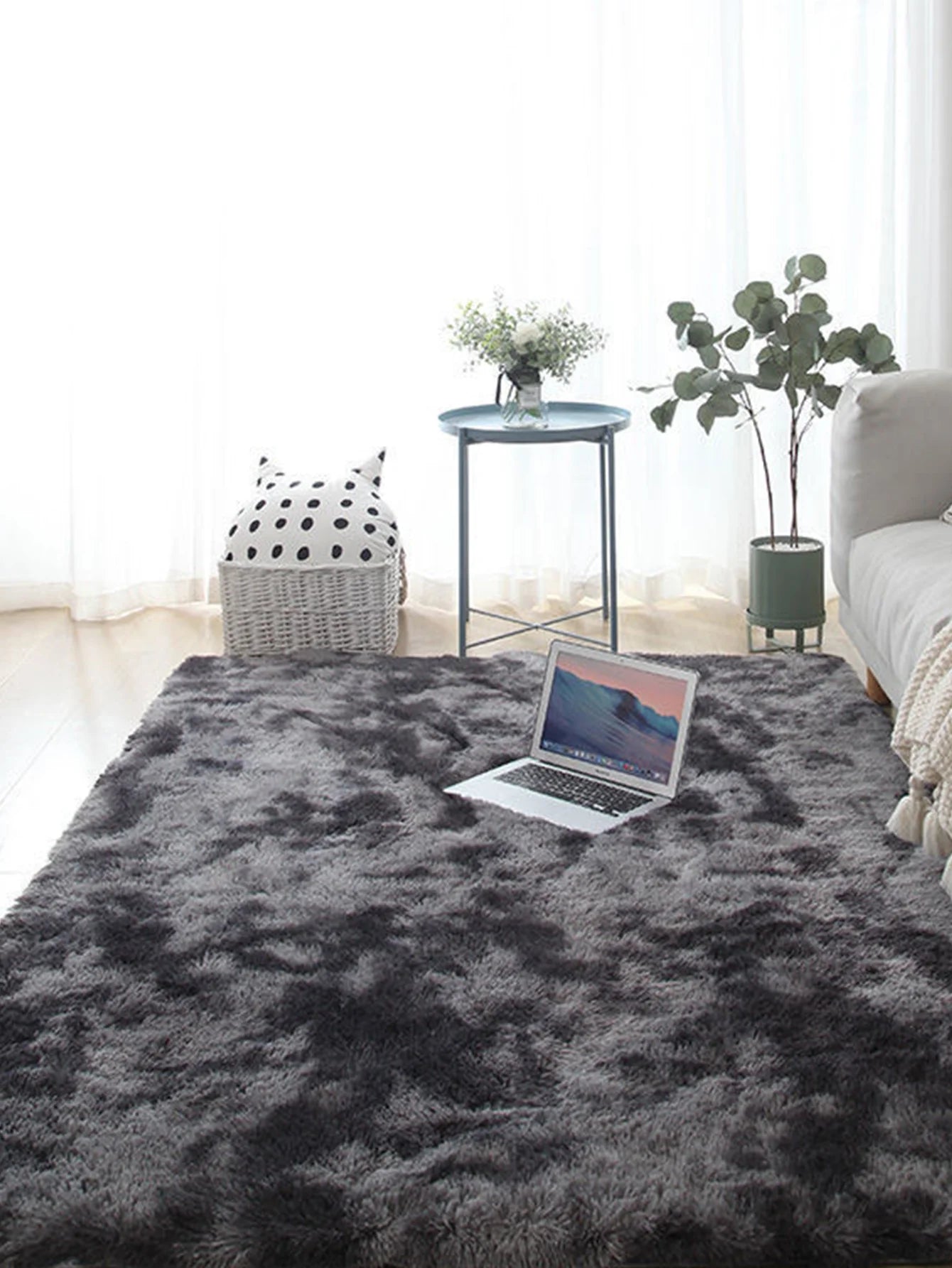 Plush Carpet Living Room Sofa Rug