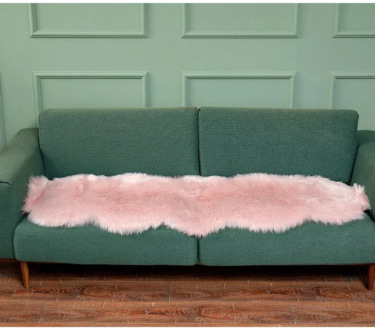 Soft Irregular Wooly Rug