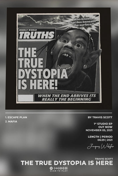 Travis Scott Music Album Poster