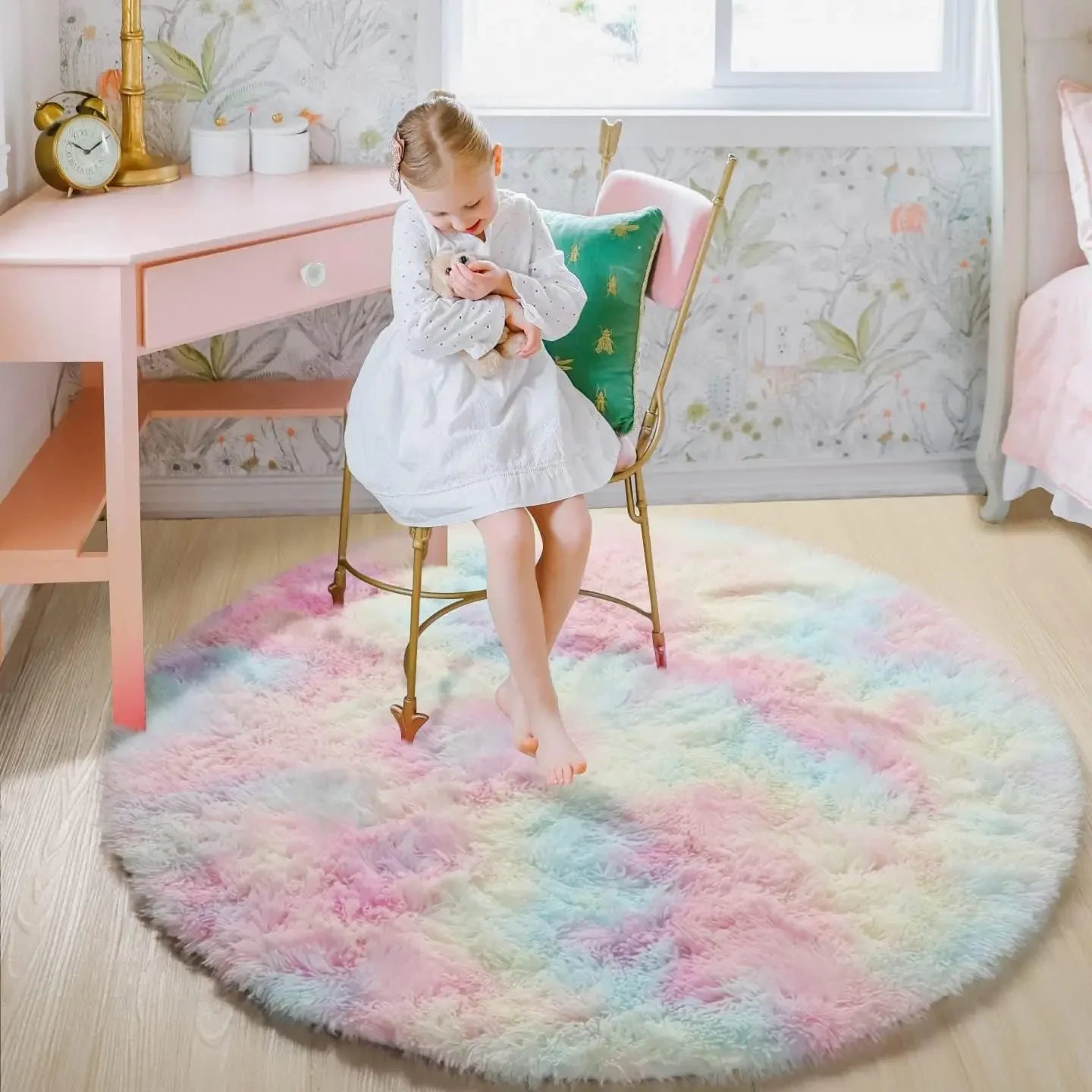 Super Soft Plush Round Fluffy Rug
